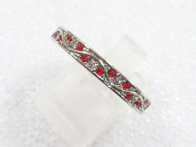 JAPANESE KIMONO / ANTIQUE COLORED STONE RING (SIZE 15.5)